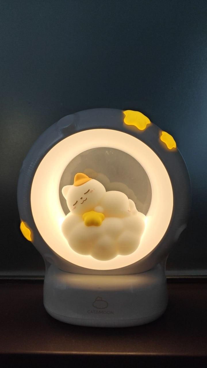 Sleeping Cat LED Night Light Lamp with Touch Control - abdtrendy